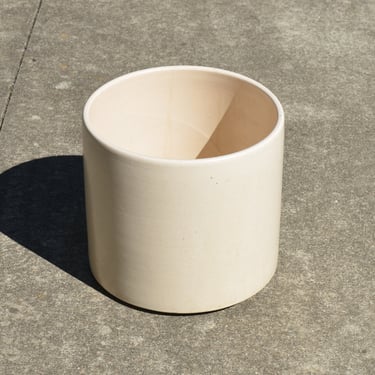 Large Beige Cylinder Liner Planter by Gainey Pottery, CA 