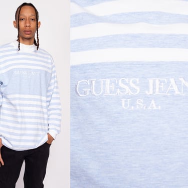 Guess jeans striped tee hotsell