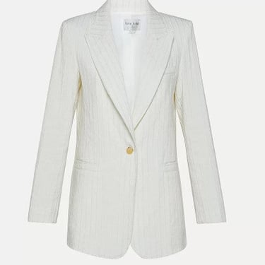 Forte Forte Chic Pinstripe Jacket in Ivory