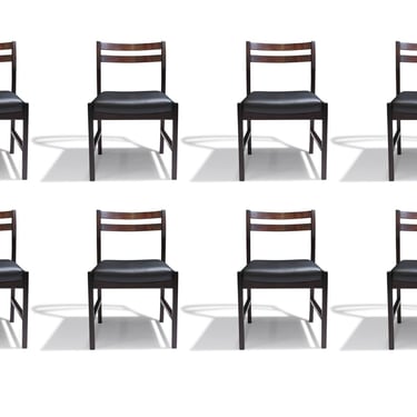 Eight Móveis Decorações Tássini Brazilian Rosewood Dining Chairs
