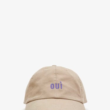 Baseball Hat - Khaki w/ Royal Embroidered Oui