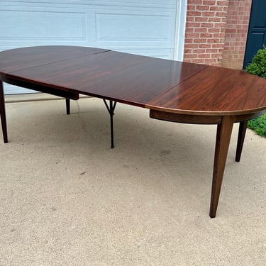 Vintage Rosewood Dining Table – OMANN JUN Model 55 – Danish Modern Design - Free Shipping 