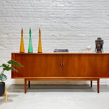 Extra LONG Mid Century Modern Teak TAMBOUR CREDENZA media stand by Jens Quistgaard for Lovig 