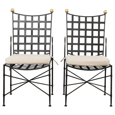 Pair of Mario Papperzini for the John Salterini Garden Dining Chairs