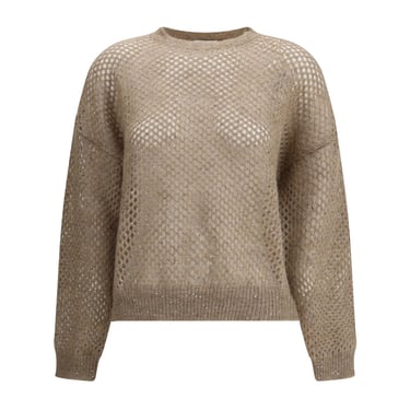 Brunello Cucinelli Women Perforated Sweater