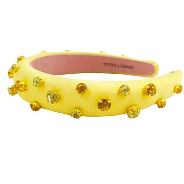 Sample Sale Yellow Embellished Slim Headband