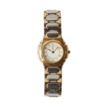 YSL Silver + Gold Chunky Watch 10