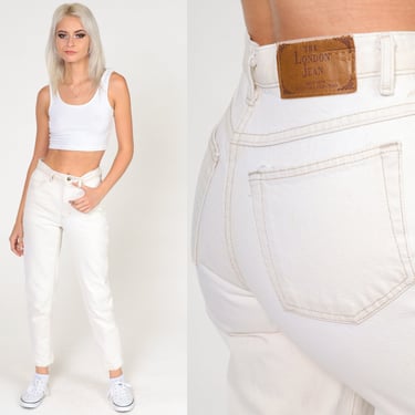 White Skinny Jeans Y2k The London Jean Mid Rise Pants Tight Slim Tapered Leg Vintage 00s Extra Small xs 00 