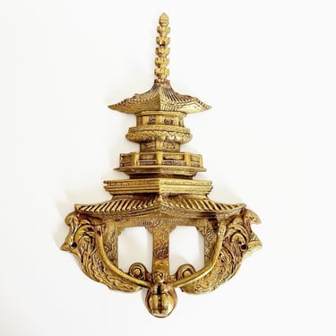 Brass Pagoda Door Knocker 