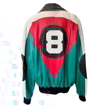 Michael Hoban for North Beach Leather Iconic 1990 "8 Ball" Bomber Jacket- OLDBS