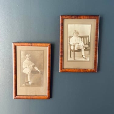 Pair of Vintage French Art Deco Wood Frames, c.1940’s 