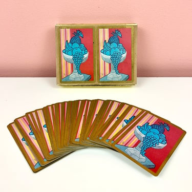 Double Deck of Midcentury Playing Cards 