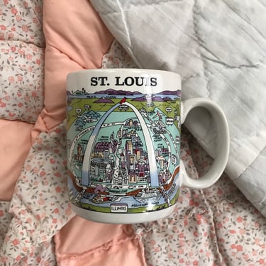 1980's St. Louis "View of the World" City Mug 