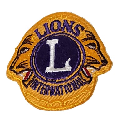 Vintage New Old Stock NOS Purple & Yellow LIONS International 3.5