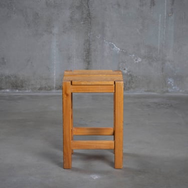 CHARLOTTE PERRIAND LES ARCS WOODEN STOOL