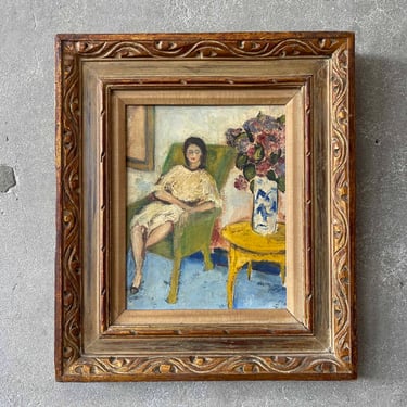 1966 Oil on Board Painting by Artist Gino Varner