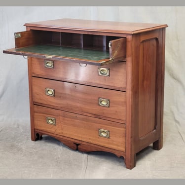 Antique Scottish or English Campaign Butler's Desk Chest of Drawers