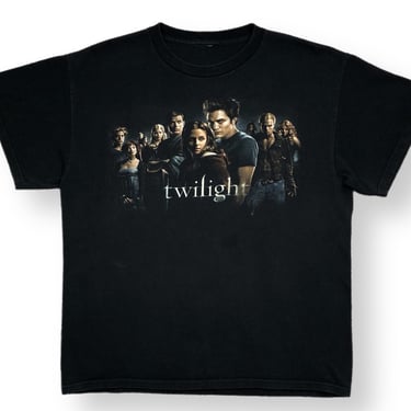 Vintage 2008 Twilight Original Movie Rare Edward & Bella Vampire Cast Graphic T-Shirt Size Medium 