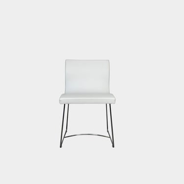 Ligne Roset Sala Side Chair White Leather