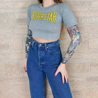 80's Cropped Super Star T Shirt 