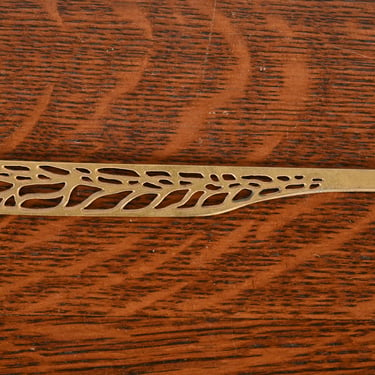 Tiffany Studios New York Pine Needle Pattern Bronze Doré Letter Opener