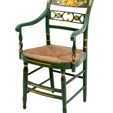 Paint Decorated Hitchcock or Fancy Armchair