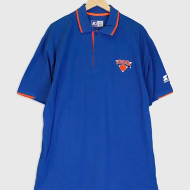 Vintage Starter NBA New York Knicks Button T Shirt Sz L