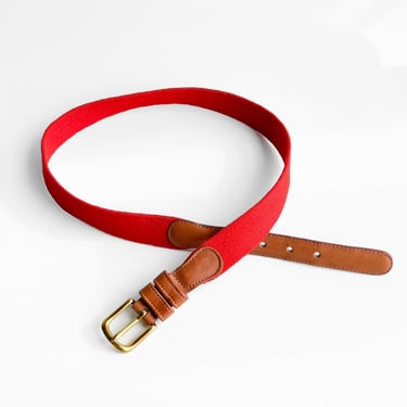 Bright Red Coach Belt, sz. L