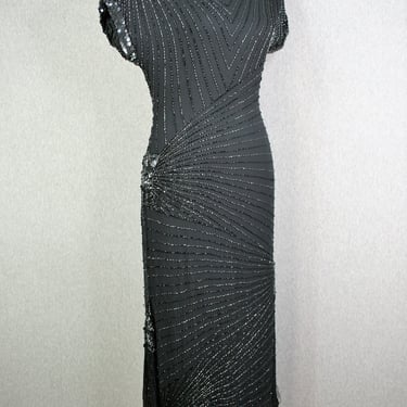 Nite Line - Beaded Cocktail dress - Keyhole - Sexy - Marked size 8 