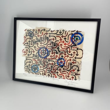 Carol Brown Goldberg (PM 12) Between our Lingering 40/70 Ornament Abstraction Lithograph 