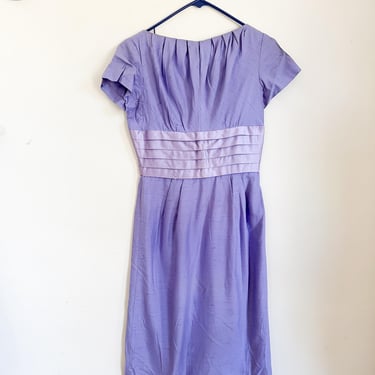 Vintage 1960s Lavender Cocktail Dress / XS (as is) 