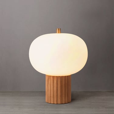 Tambo Accent Table Lamp - Natural Ash Wood Finish