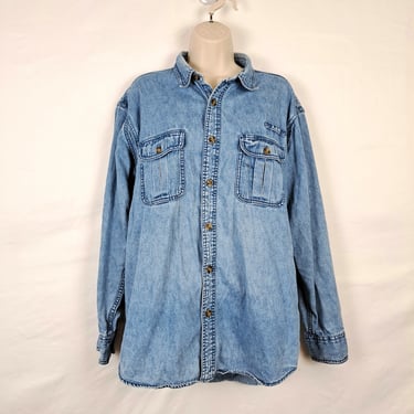 Vintage 90s Cabela's Denim Shirt 