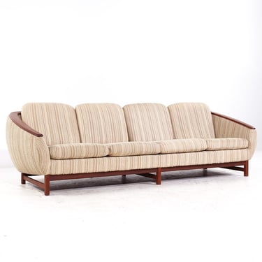 R Huber Mid Century Teak Sofa - mcm 