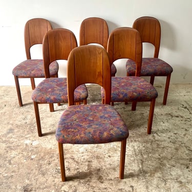 Vintage Danish Modern Teak Dining Chairs from Möbelfabrik Holstebro Set of 8 