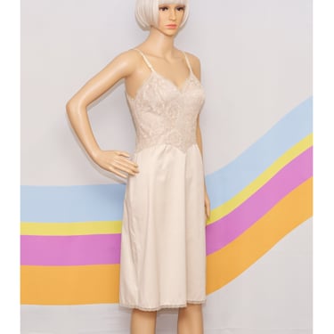 Vintage 1960s Vanity Fair Nude Full Slip | Small | i-15 