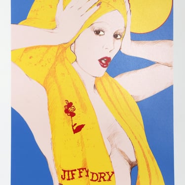 Jiffy Dry by Bob Pardo, Serigraph 