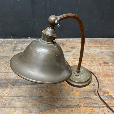 Anitque Desk Lamp Vintage Brass Copper Table Light Vintage Mid-Century Industrial 