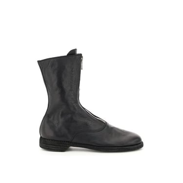 Guidi Women Front Zip Leather Ankle Boots