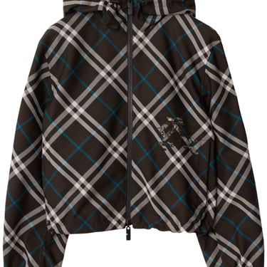 Burberry Women Check Blouson Jacket