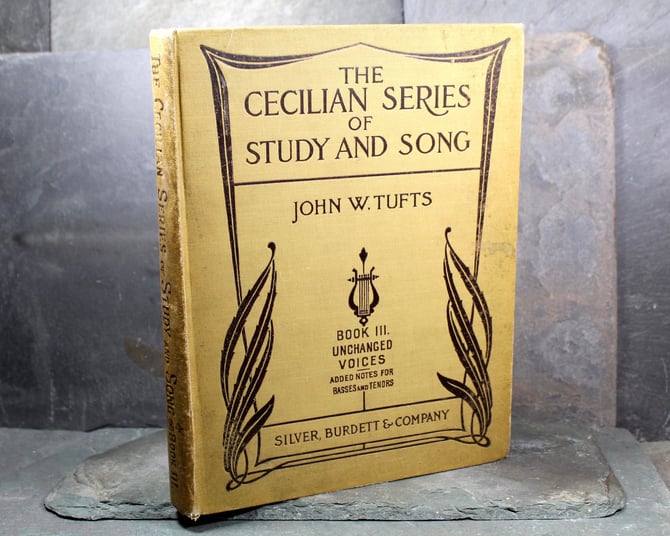 The Cecilian Series of Study & Son by John W. Tufts, 1892 Antique Choral Music Book for Choir Masters | FREE SHIPPING 