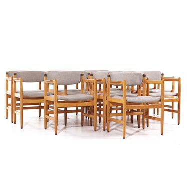 Børge Mogensen for Karl Andersson & Söner Mid Century Danish Oak Dining Chairs - Set of 12 - mcm 