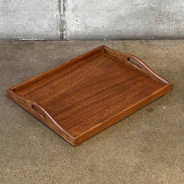 Single Vintage Teak Serving Tray