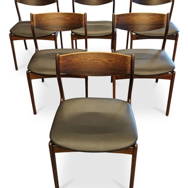 6 Rosewood P.E. Jorgensen for Farso Stolefabrik Chairs - 092317