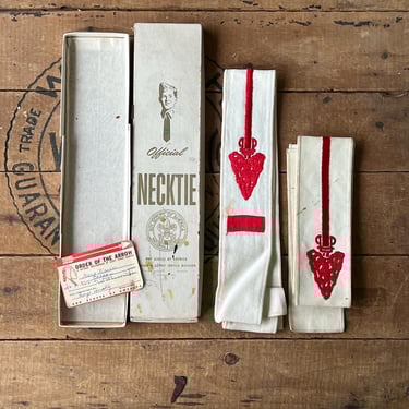 Vintage 1960s BSA Necktie and Sash Order of the Arrow 