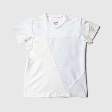 white 'all-over reroll' short sleeve tee shirt