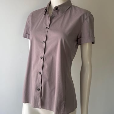 Jil Sander Early 2000's Pale Mauve Purple Button Up Shirt IT 34 (US S/M) 