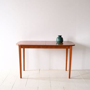 Vintage Danish Style Scandinavian Extendable Dining Table - 1960s Design 