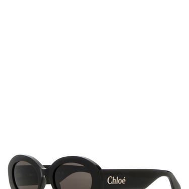 Chloe Women Black Acetate Sunglasses