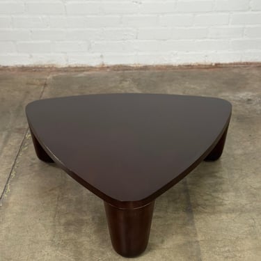 Modern Primitive Style Triangular Coffee Table 